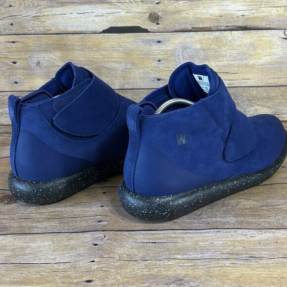 WORLD BOOTS Sz 11 Mens Chukka Moccasin Boots 100% Leather Suede Blue - Picture 7 of 16